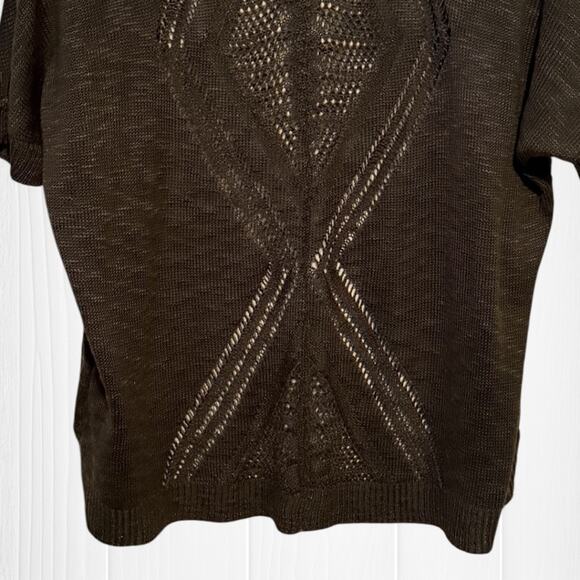 TORRID Pointelle Cardigan Short Sleeve Dolman Sweater - Picture 12 of 14